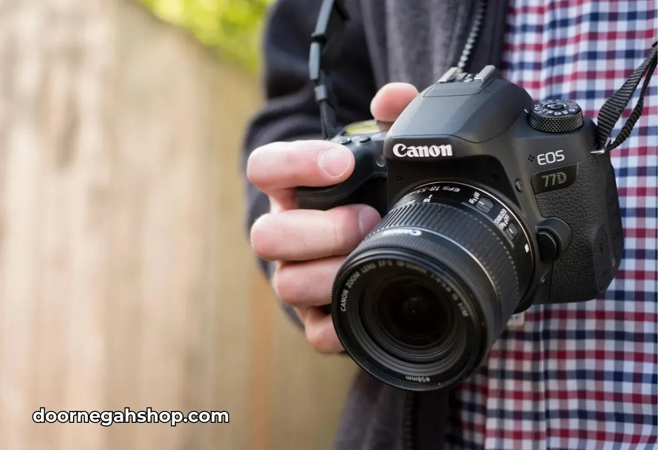 دوربین دیجیتال عکاسی Canon EOS 77D with Lens 18-55 STM